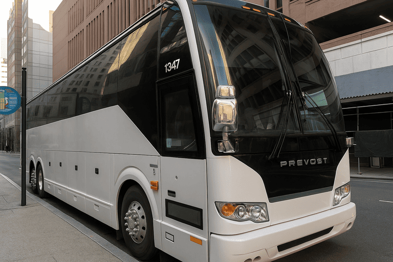 a Largo Coach Bus Service coach bus