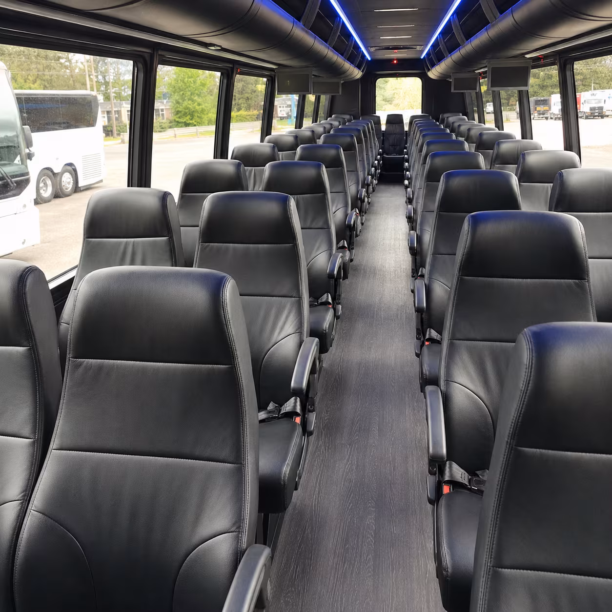 largo 25 passenger minibus inside