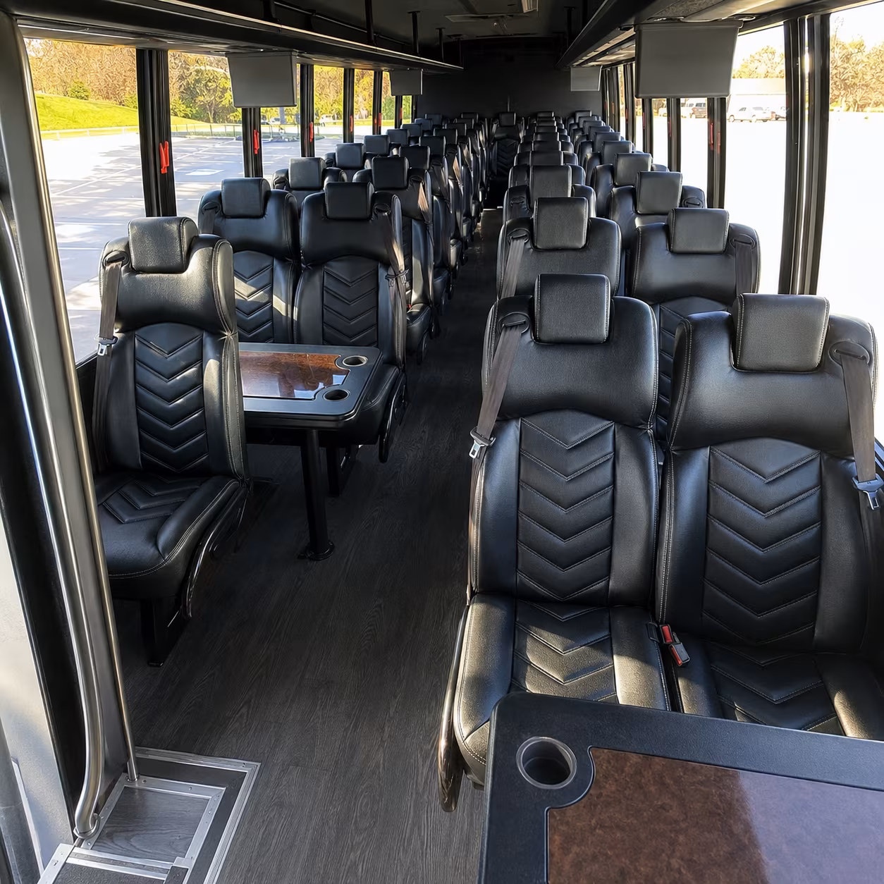 largo 25 passenger minibus interior