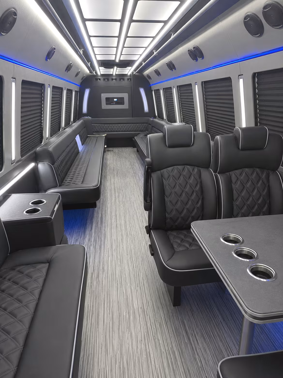 largo 25 passenger party bus inside