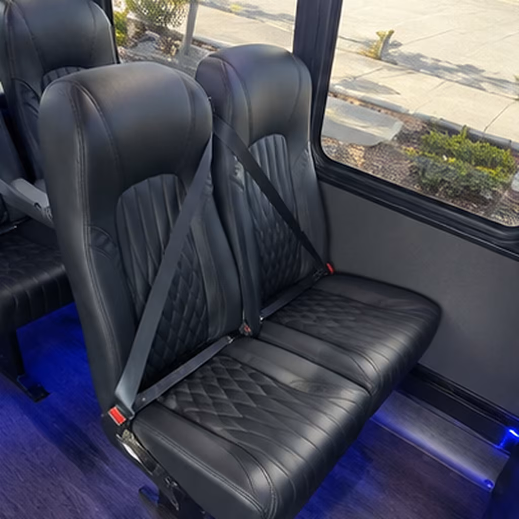 largo 28 passenger minibus inside