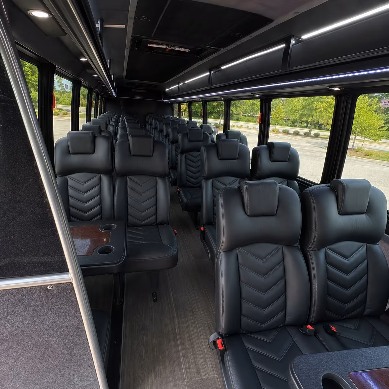largo 30 passenger minibus interior