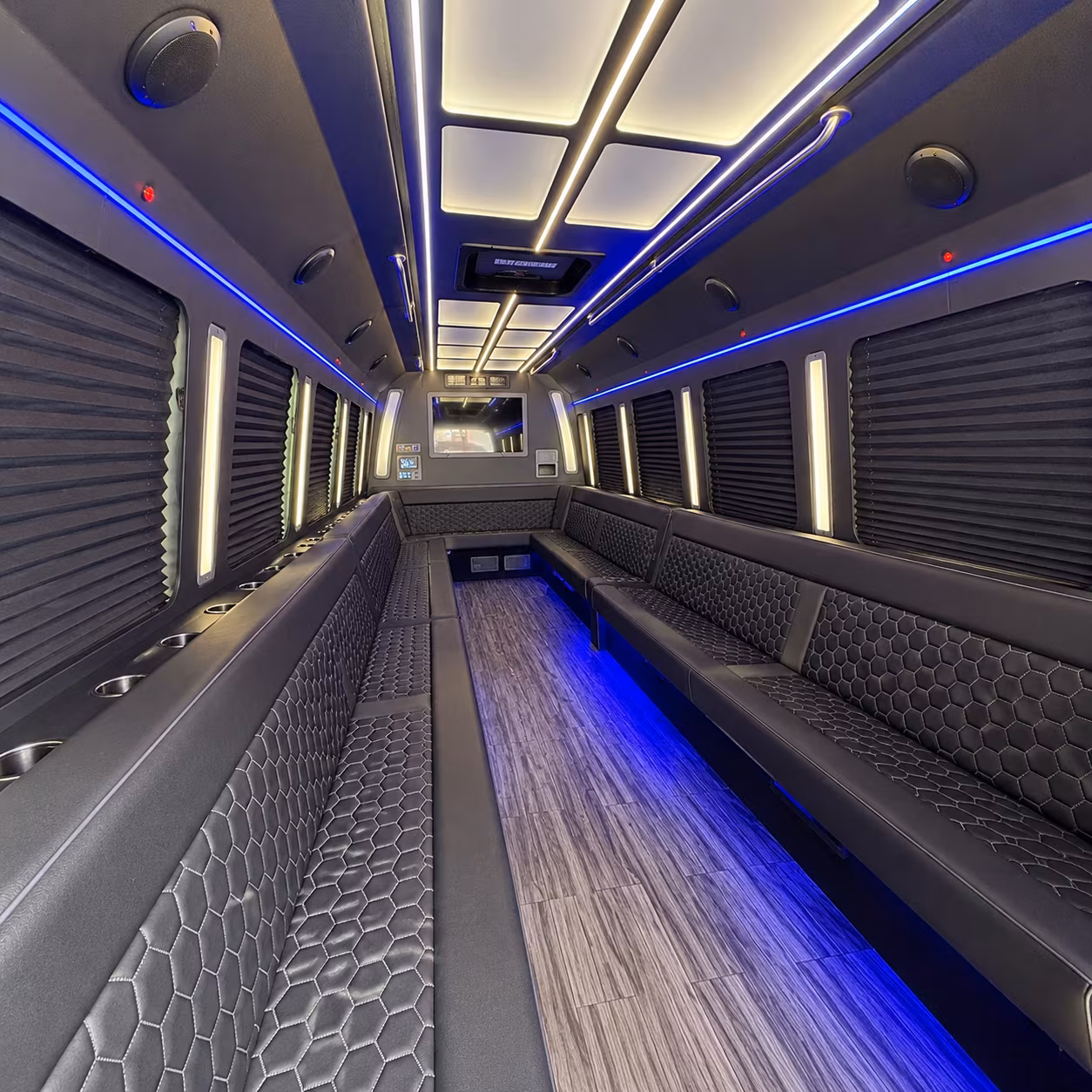 largo 30 passenger party bus interior