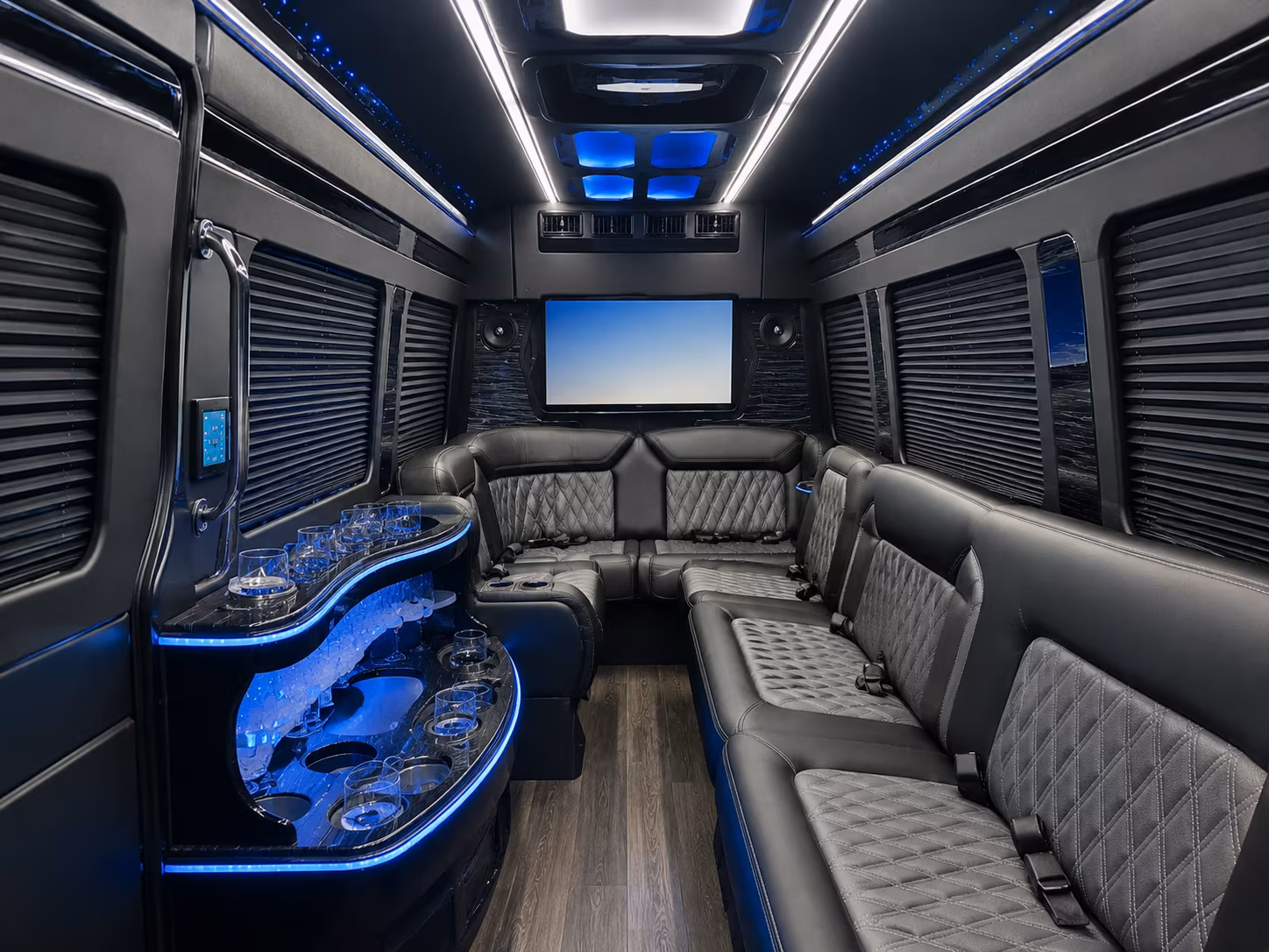 largo corporate event transportation onboard seating