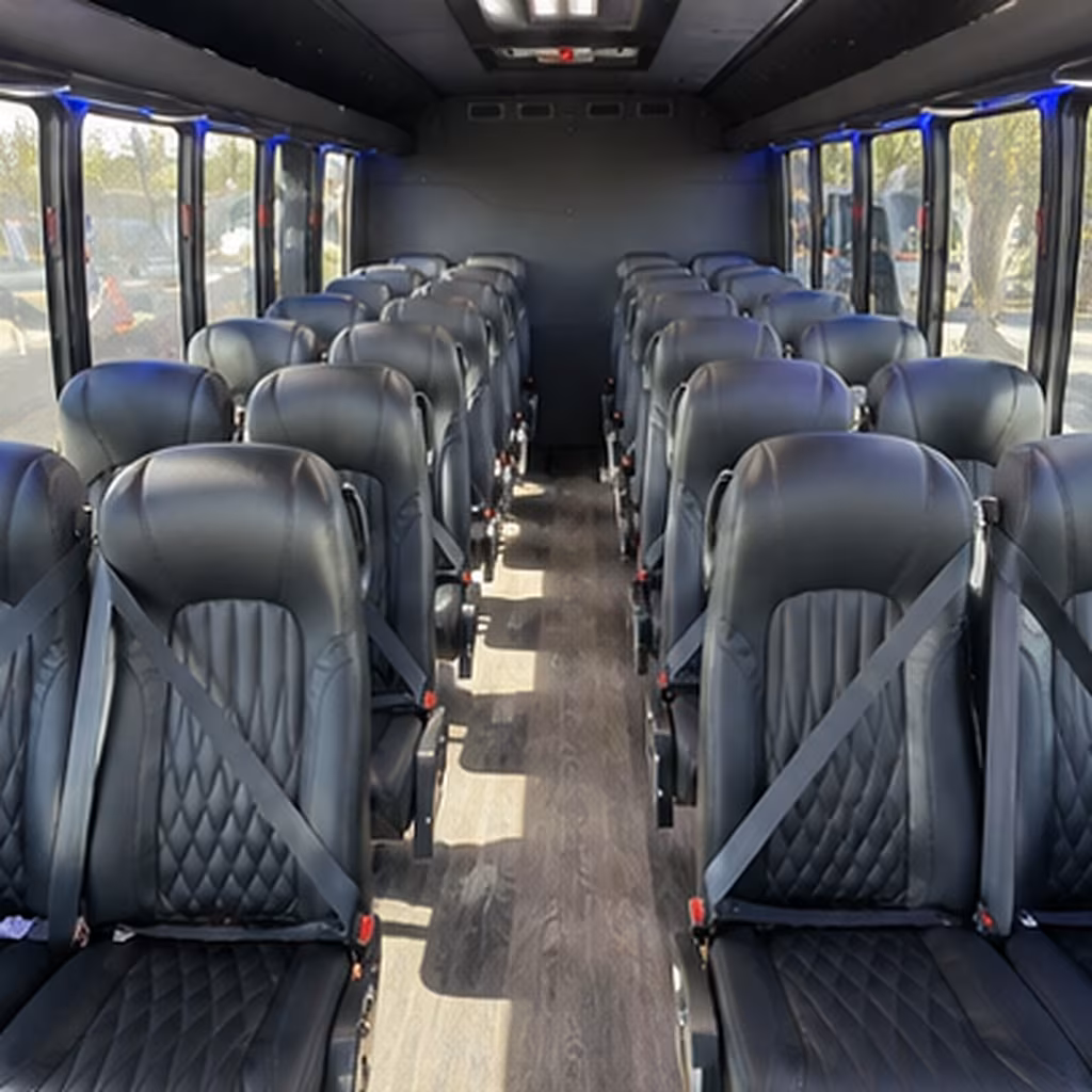 largo private event transportation onboard seating